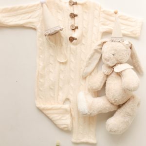 Enterito Mohair Trenzado  Natural