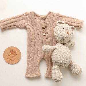 Enterito Mohair Trenzado Camel