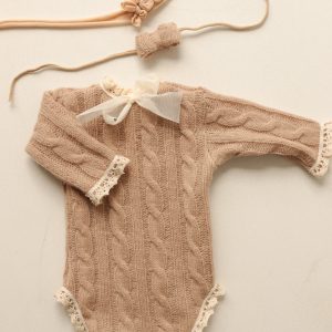 Body Mohair Trenzado  Camel